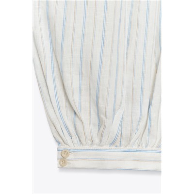 STRIPED PUFFED TROUSERS ZW COLLECTION