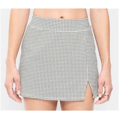 High-Waisted Matte Swim Skirt