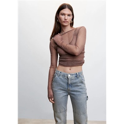 Jeans cargo carpenter -  Mujer | MANGO OUTLET España