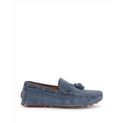 İndigo %100 Deri Loafer Ayakkabı