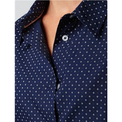 Блузка с укороченным рукавом из поливискозы