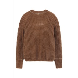 Jersey de mohair y lana Marrón