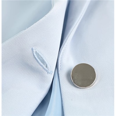 Женский приталенный, эластичный, на одной пуговице, повседневный пиджак