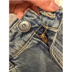 Женские джинсы MIS*S SIXT*Y прямого кроя в ретро стиле с низкой талией