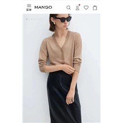 Женский кардиган тонкой вязки Mang*o  Экспорт