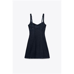 Z1975 STRAPPY DENIM MINI DRESS