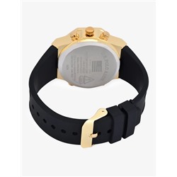 LADIES BLACK AND GOLD EMBELLISHED ANA DIGI WATCH