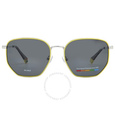 Polaroid  Polarized Grey Square Unisex Sunglasses