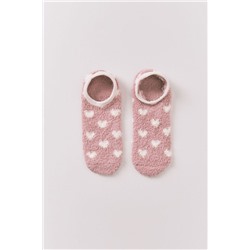 Calcetines slip on corazones rosa