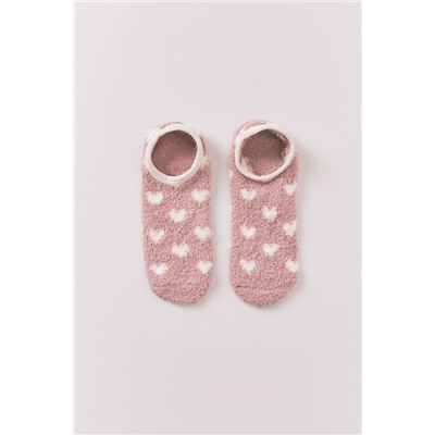 Calcetines slip on corazones rosa