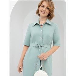 Платье-рубашка, Подчеркнуть женственность (с поясом)