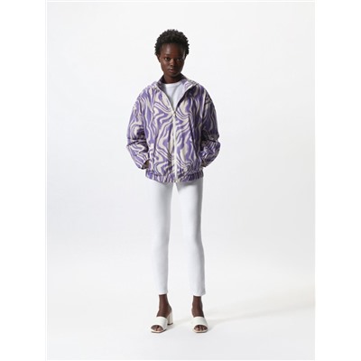 PRINTED JACKET WITH HOOD