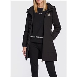 Женское утепленное пальто со съемным капюшоном  EMPORIO ARMAN*I