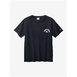 Tomm*y Jean*s мужская футболка с вышитым логотипом бренда, экспорт