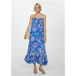 Vestido largo estampado floral