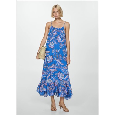 Vestido largo estampado floral