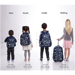 Mackenzie Blue Dino Glow-In-The-Dark Backpacks