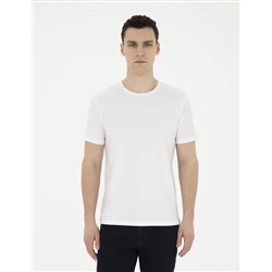 Beyaz Slim Fit Basic Tişört
