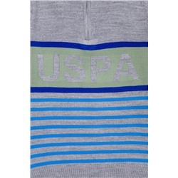 Erkek Çocuk Gri Melanj Fermuarlı Kazak