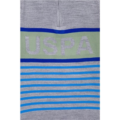 Erkek Çocuk Gri Melanj Fermuarlı Kazak