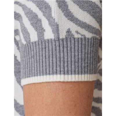 Платье жаккардовой вязки с кашемиром