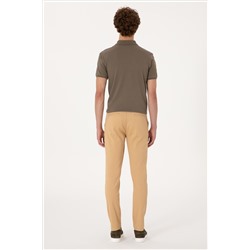 Erkek Camel Kanvas Pantolon