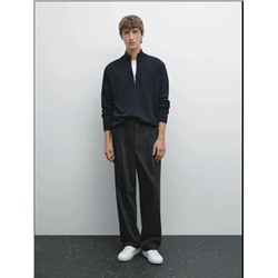 Мужское пуловер с короткой молнией МАССИМО Д