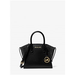Michael Kors Outlet Avril Extra-Small Leather and Suede Satchel