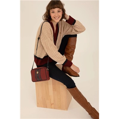 Kadın Bordo Çapraz Çanta