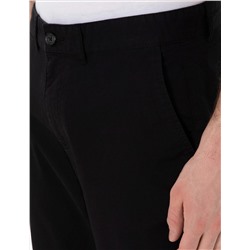 Siyah Regular Fit Basic Kanvas Pantolon