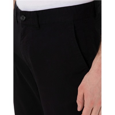Siyah Regular Fit Basic Kanvas Pantolon