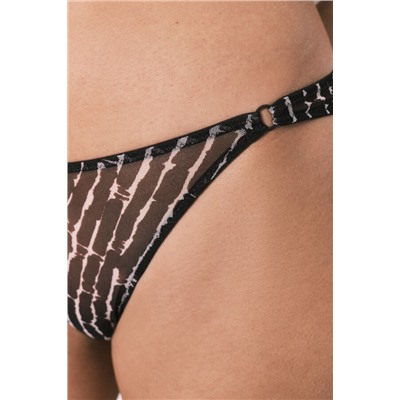 Braga brasileña tul estampado granate