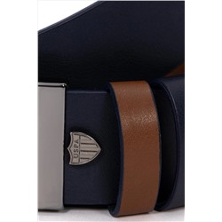 Erkek Çift Taraflı Lacivert Kemer