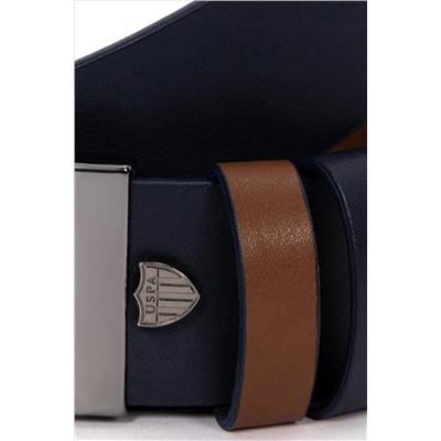 Erkek Çift Taraflı Lacivert Kemer
