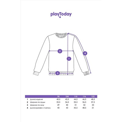 Свитшот PLAYTODAY, 1121591