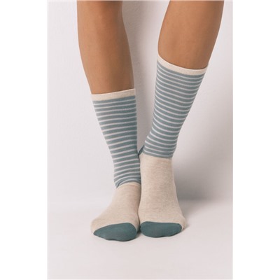 Pack 3 calcetines largos rayas lurex