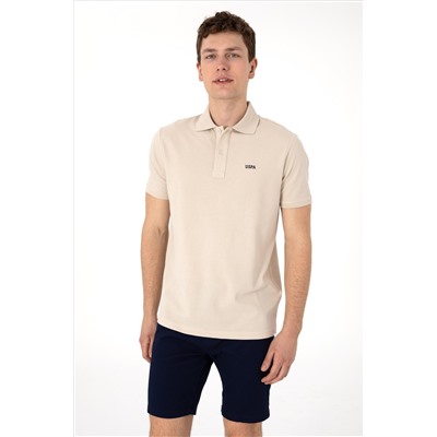 Erkek Regular Fit Polo Yaka Taş Basic Tişört
