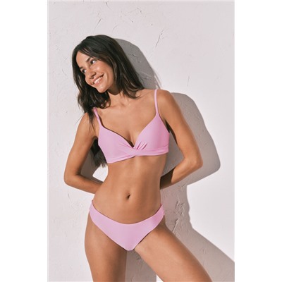 Top bikini push up cruzado rosa