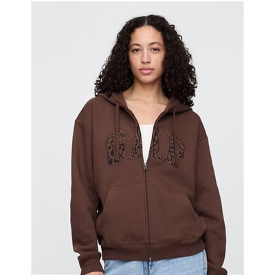 Relaxed Gap Logo Zip Hoodie