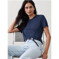 Linen-Blend T-Shirt