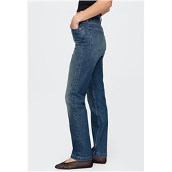 High Rise Belted '90s Slim Straight Jeans