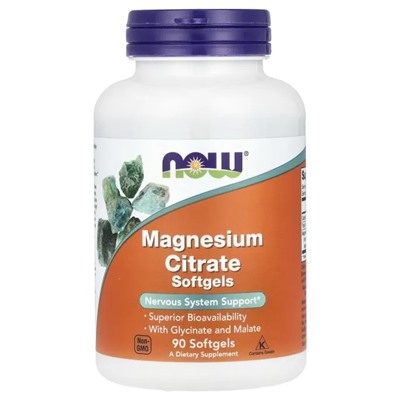 Magnezyum Citrate 90 coftgel Now