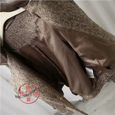 Стильное шерстяное пальто в британском стиле   Fabriqu*e