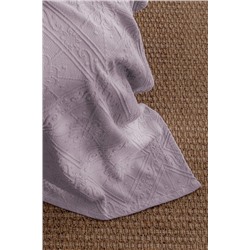 Marjolaina %100 Pamuk King Size Yatak Örtüsü - Açık Mürdüm