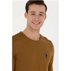 Erkek Açık Haki Basic Kazak