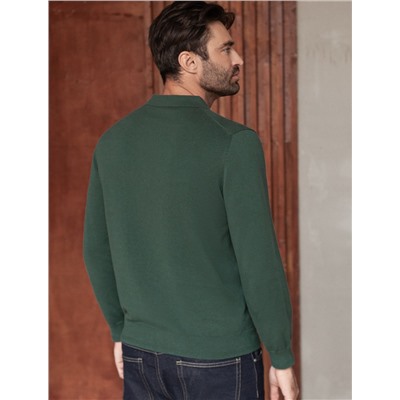 Джемпер-поло из хлопка с нейлоном