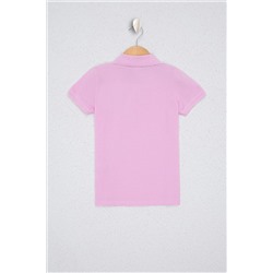 Erkek Çocuk Açık Pembe Polo Yaka Tişört