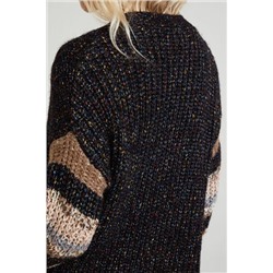 Chaqueta abierta punto grueso