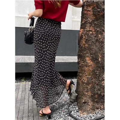 Воздушная юбка в цветочек (3 цвета) МИУ МИ*У