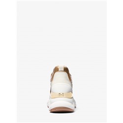 Katrina Signature Logo and Metallic Lizard Embossed Trainer